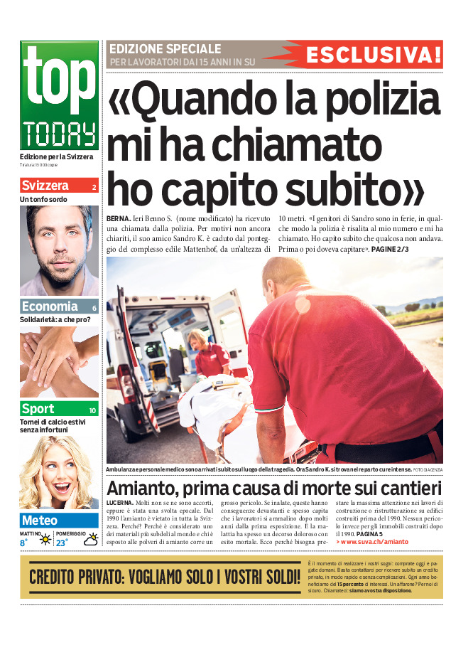 Giornale gratuito «top TODAY»